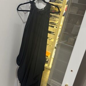 Elegant Black Halter Dress